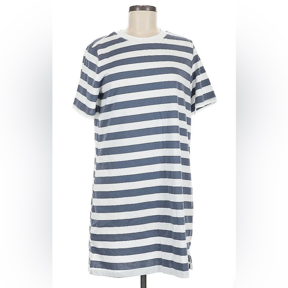 Old Navy Striped Blue and White T-Shirt Dress